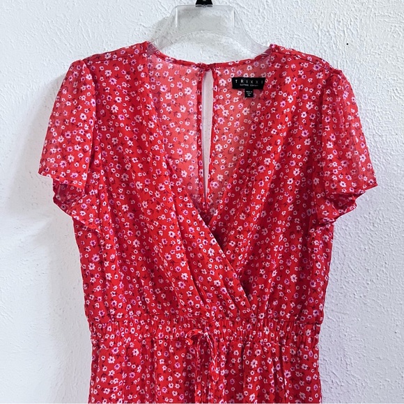 Trixxi daisy floral faux bodice romper - Picture 4 of 7